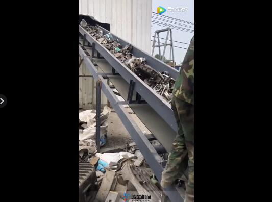 生鋁鑄件破碎機生產現場視頻展示
