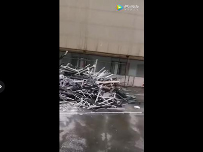 雙軸撕碎機1200型重慶客戶現場拍攝