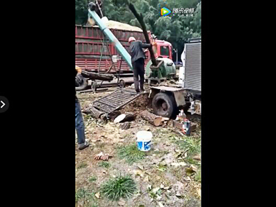 樹枝粉碎機設備云南客戶現場視頻