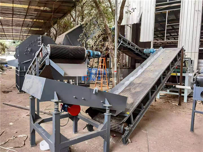 鋁型材破碎機上海客戶設備現場實拍